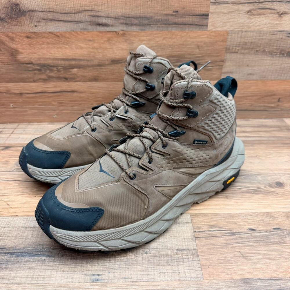 Hoka One One Anacapa Mid GTX Hiking Men Size 10.5 Boots Waterproof 1122018 ORBC